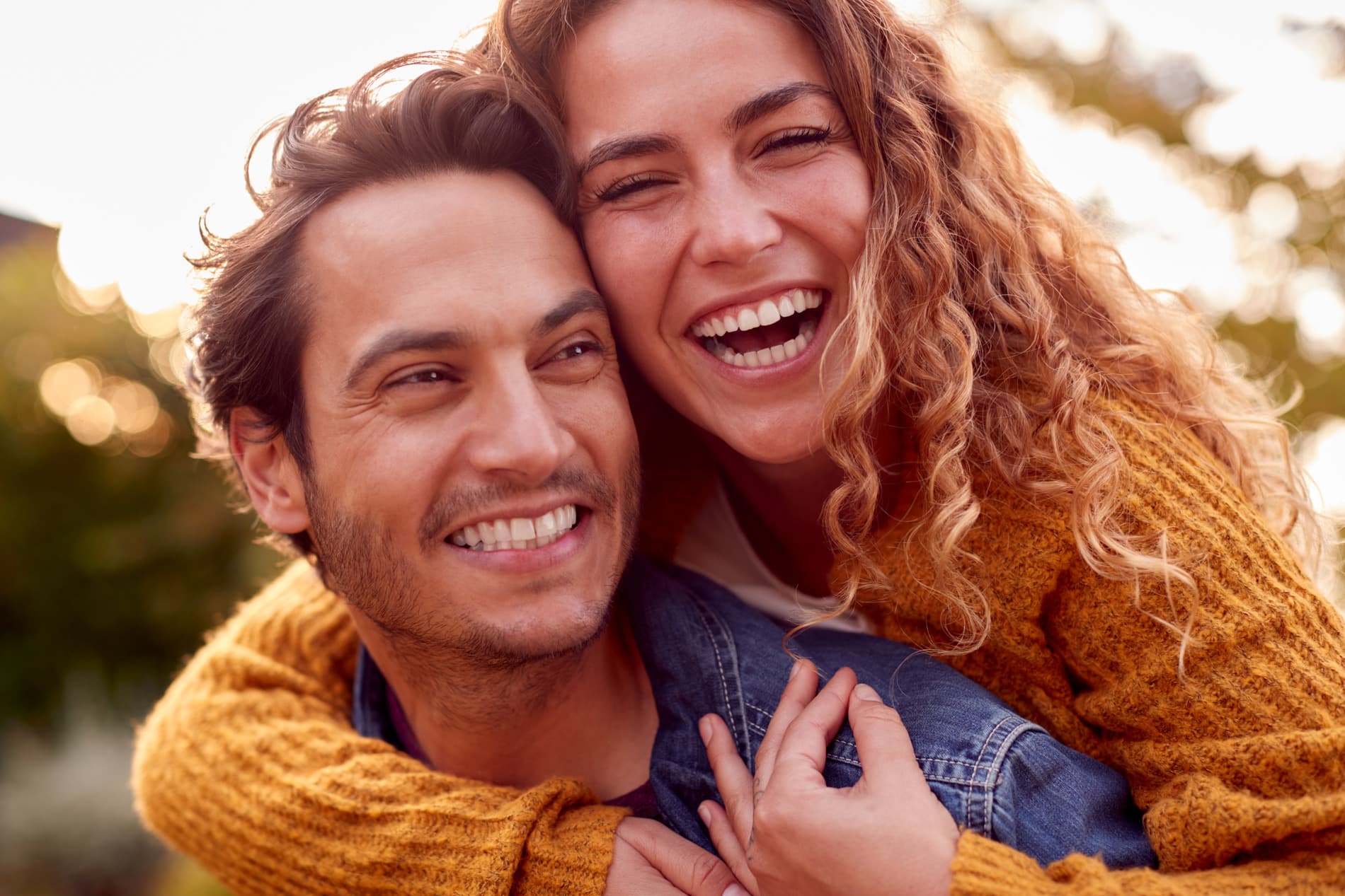 Couple happy with their dental care after a nitrous oxide appointment in Aurora CO