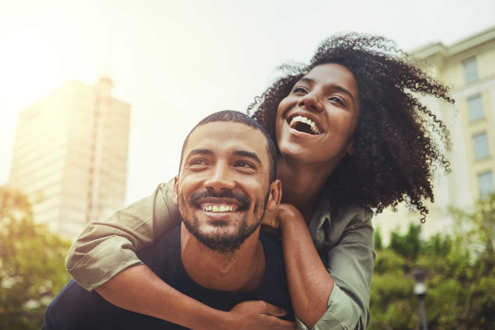Couple on their way to a mouth cancer screening at Odonto Dental